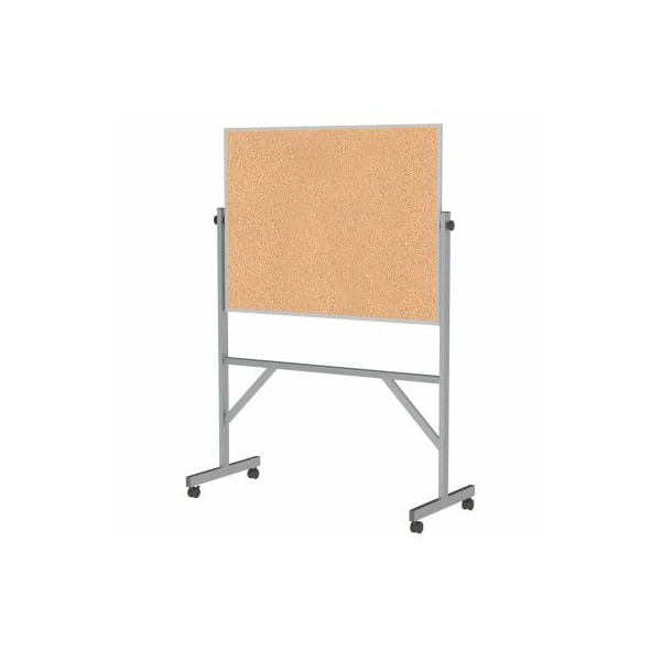 Ghent Ghent Reversible Bulletin Board - Natural Cork - Aluminum Frame - 78" x 53" ARKK34 - main